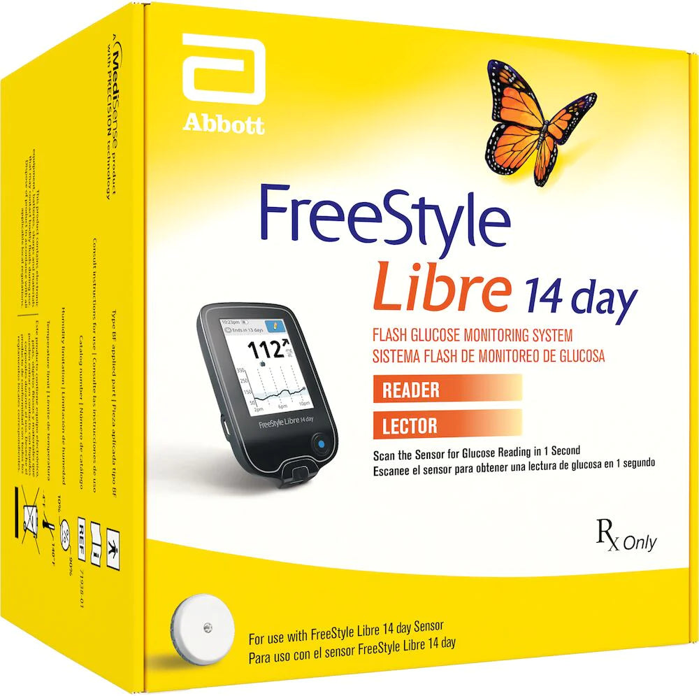 FreeStyle Libre 14 day Glucose Monitoring System Reader Kit – CUESTRIPS